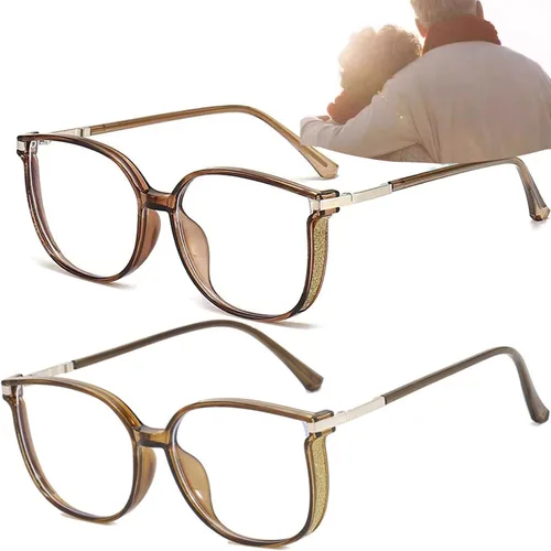Vista 3 de Gafas de lectura de luz anti-azul portátiles de moda para mujer, con diamantes brillantes