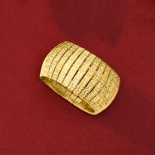 Vista 5 de Ross-Simons Italian 18kt Yellow Gold Over Sterling Silver Cleopatra Ring