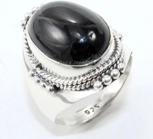 Vista 3 de Anillo de plata de ley 925 para anillo de piedras preciosas naturales unisex, anillo de plata esterlina, anillo de moda con múltiples piedras