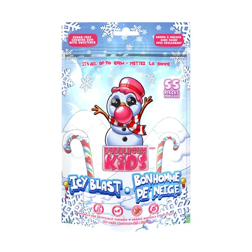 Vista 32 de Bubblegum Kids Hannah's Frozen Banana - Goma de mascar sin azúcar Relleno de calcetines, dulces navideños, recuerdos de fiesta, goma de mascar sin