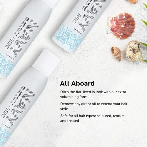 Vista 3 de NAVY HAIR CARE Champú en aerosol seco para mujeres y hombres, 3 onzas, voluminizador de tamaño de viaje, para teñido y todo tipo de cabello