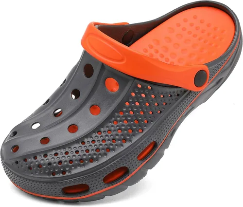 Vista 20 de ChayChax Zuecos con soporte de arco para hombre y mujer, zapatos de jardín, pantuflas antideslizantes para exteriores y playa con plantilla