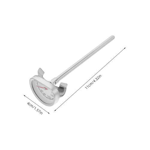 Vista 2 de Termómetro de acero inoxidable para freír profundo, medidor de temperatura de aceite, sonda de cocción de lectura instantánea para cocina, barbacoa