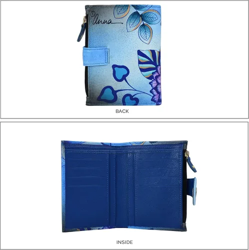 Vista 3 de Anna by Anuschka Cartera de mujer pintada a mano de cuero genuino para mujer