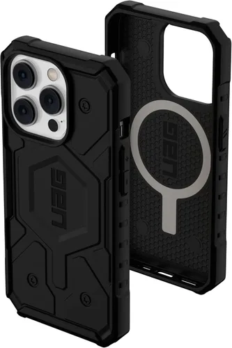 Vista 10 de URBAN ARMOR GEAR UAG - Funda diseñada para iPhone 14 Pro, color gris ceniza de 6.1 pulgadas, imán integrado compatible con carga MagSafe, ligera