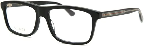 Vista 2 de GUCCI 0384 - Gafas cuadradas de oro negro para hombre 2165in GG0384O