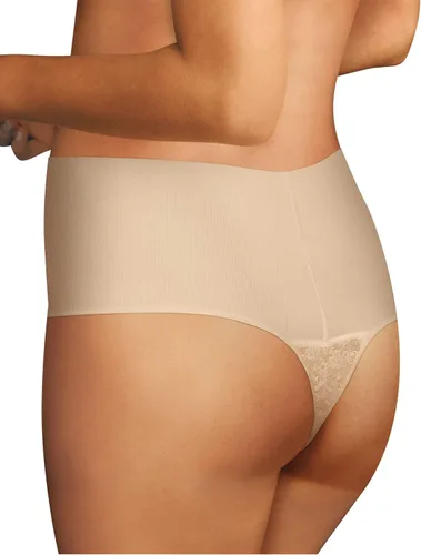 Vista 2 de Maidenform DM0049 - Tanga de encaje para mujer con comodidad fresca, Encaje oscilante beige, encaje negro, encaje oscilante negro, encaje oscilante