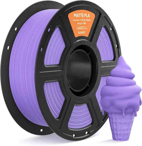 Vista 9 de ELEGOO Filamento de ácido poliláctico (PLA) mate 1.75mm Beige 1KG, filamento de impresora 3D de alta precisión, carrete de 1kg (2.2lbs) Compatible