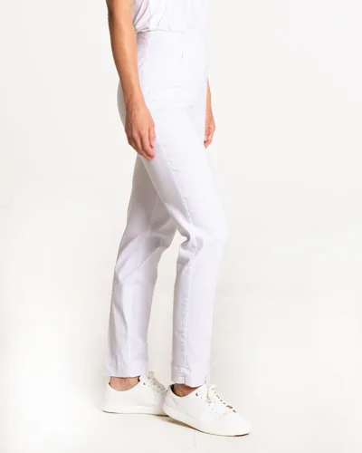 Vista 3 de SLIM-SATION Ropa de golf para mujer - Pantalón de pierna recta de ajuste regular con bolsillos para mujer