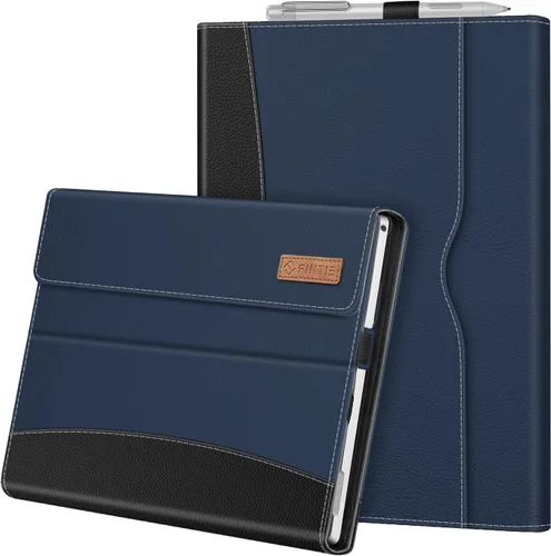 Vista 15 de Funda Fintie para Microsoft Surface Pro 7 Plus, Surface Pro 7/6/5/4/3 de 12,3 pulgadas - Cubierta de negocios tipo portafolio con bolsillo, Negro