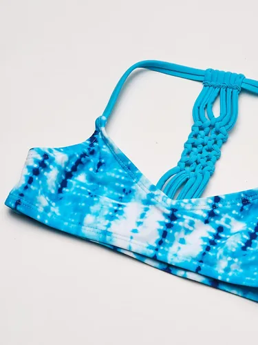 Vista 3 de Kanu Surf Bikini Willow con cuello en V para niña, traje de baño de 2 piezas