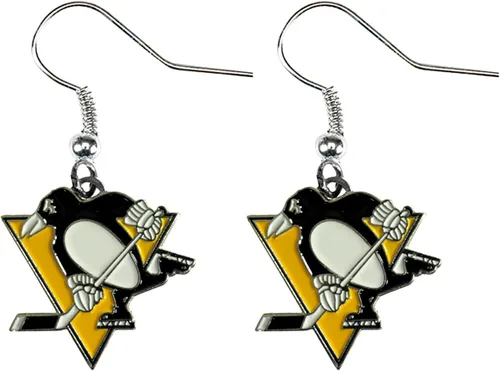 Vista 3 de aminco NHL womens NHL Logo Dangler Earrings