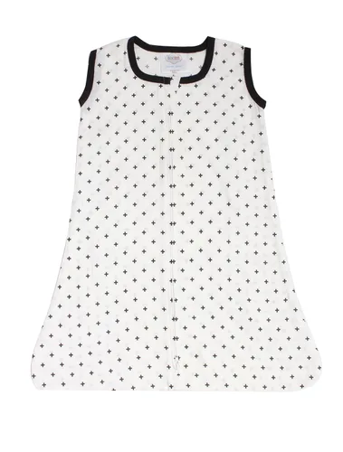 Vista 5 de Bacati - Saco de dormir con estampado de muselina (flechas de amor para recién nacidos, negro)
