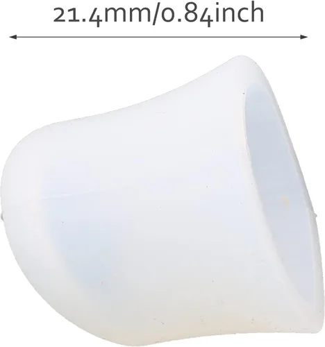 Vista 2 de 4 protectores de boquilla de tetera, funda de silicona para tetera, a prueba de goteo, a prueba de fugas, protector de boquilla de tetera blanca