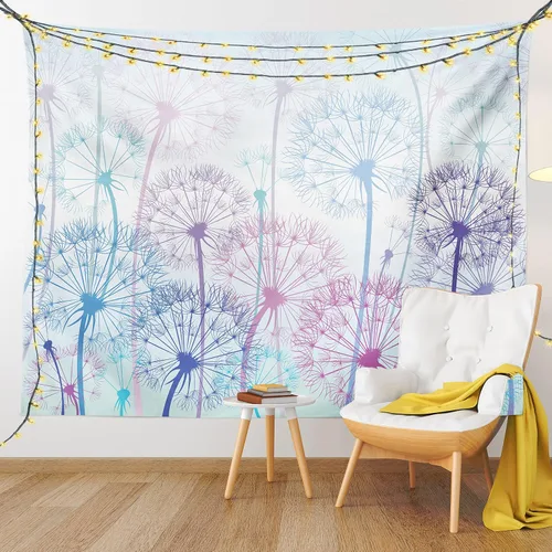 Vista 220 de Ambesonne Tapiz de arte afro, hombre negro fuerte con una corona de trazos impresión de pintura moderna, decoración de tela para colgar en la pared