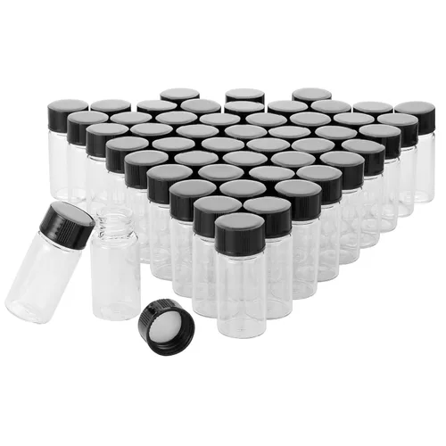 Vista 15 de 20pcs Colección de Muestra Líquida Borwn Botellas de Vidrio Frascos Tapón Tornillo Capacidad 0.1 fl oz Ámbar