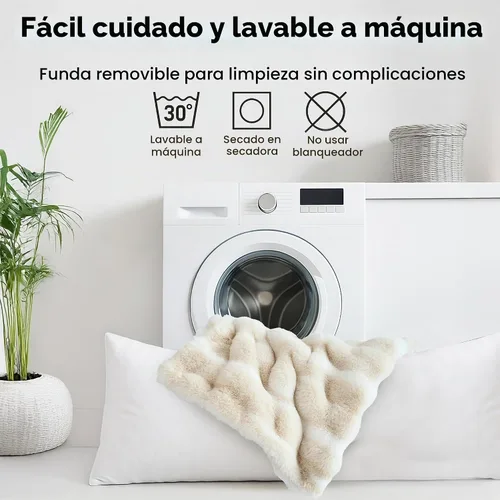 Vista 4 de OMEO Almohada de invierno esponjosa de cuerpo completo – Almohada de embarazo de espuma viscoelástica, almohada de lactancia para dormir de lado