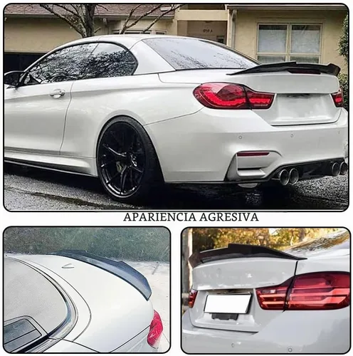 Vista 3 de Alerón de maletero de fibra de carbono para BMW Serie 4 F33 y M4 F83 2014