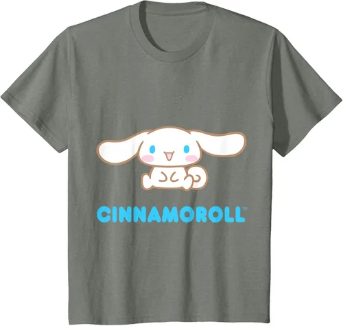 Vista 96 de Cinnamoroll Character Front and Back T-Shirt S Negro