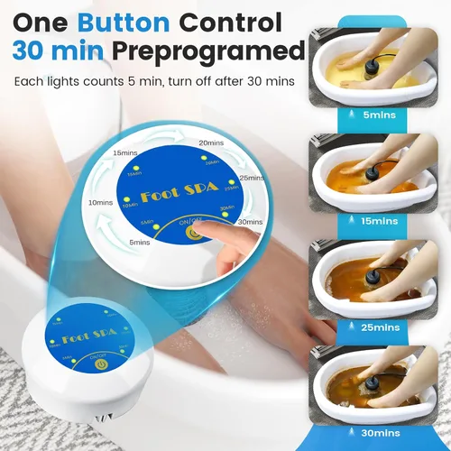 Vista 2 de Máquina de desintoxicación de baño de pies iónico, portátil de desintoxicación iónica para baño de pies, controlador de limpieza iónica para Azul