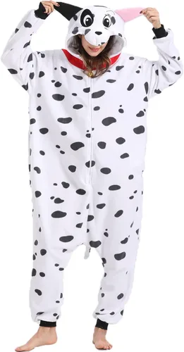 Vista 2 de HOMWERRONT Pijama de lagarto para adultos, diseño de dibujos animados, Navidad, cosplay, ropa de dormir para mujeres y hombres