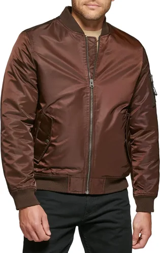Vista 31 de Levi's MA-1 Flight chamarra satinada sin relleno para hombre