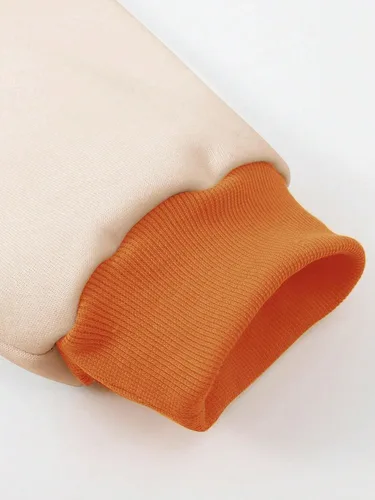 Vista 5 de SHENHE Chaqueta de béisbol con botones y eslogan para hombre