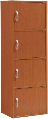 Vista 7 de Hodedah Import - Estante con 4 compartimientos., Material Reciclado, Negro