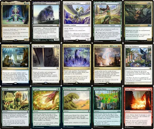 Vista 5 de Commander Enchantment Shrine Tribal Deck - Jodah - 5 colores - EDH - 100 cartas - Magic The Gathering Deck - Muy fuerte