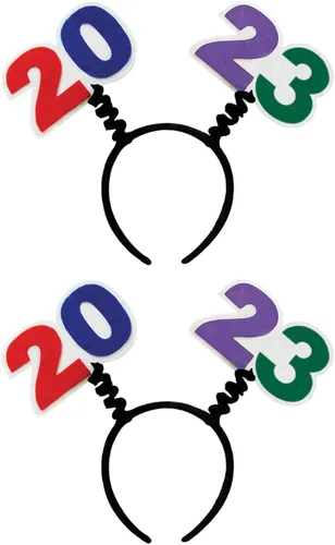 Vista 10 de Beistle Diademas de Feliz Año Nuevo - Brillantes, Star Boppers y sombreros de tela brillante: Año Nuevo
