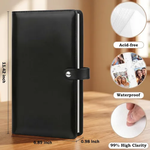 Vista 6 de Faux Leather Hardcover Album for Polariod 2x3 Inch Pictures/Fujifilm Instax Mini Photos, 432 Pockets for Fujifilm Instax Mini Instant Camera