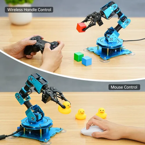 Vista 6 de LewanSoul Brazo robótico para programación de codificación Arduino 6DOF STEM Kit de brazo de robot de construcción educativo, brazo robótico