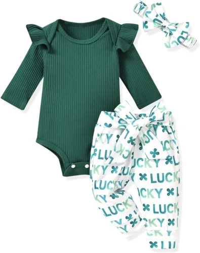 Vista 63 de Aalizzwell Conjunto de mameluco acanalado para bebé recién nacido prematuro para otoño e invierno