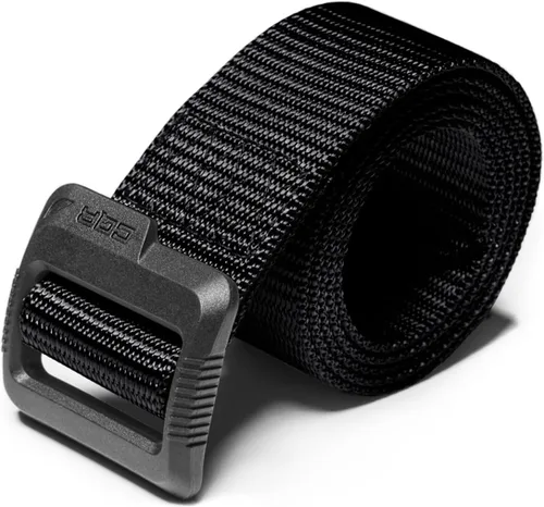 Vista 9 de CQR - cinturón táctico, cinturón resistente estilo militar, correa de malla EDC con hebilla de liberación rápida Paquete de 2 Dura Nylon Negro