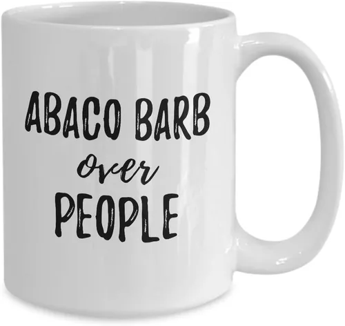 Vista 2 de Abaco Barb Over People Mug Gift Idea For Animal Lover Mom Dad Rights Activist Militant Coffee Tea Cup Large 15 oz