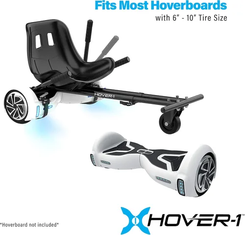 Vista 2 de Hover-1 Accesorio para Buggy Hoverboard - Compatible con la mayoría de los hoverboards eléctricos de 6.5" y 8", control de rueda trasera operado a