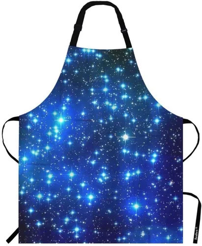 Vista 11 de Fox Tales - Delantal de cocina con babero para chef restaurante, limpieza del hogar, pintura, Multi-001