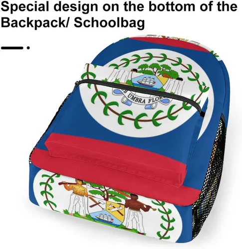 Vista 6 de Banderas de viaje para laptop con la bandera de Belice, unisex, a la moda, para la universidad