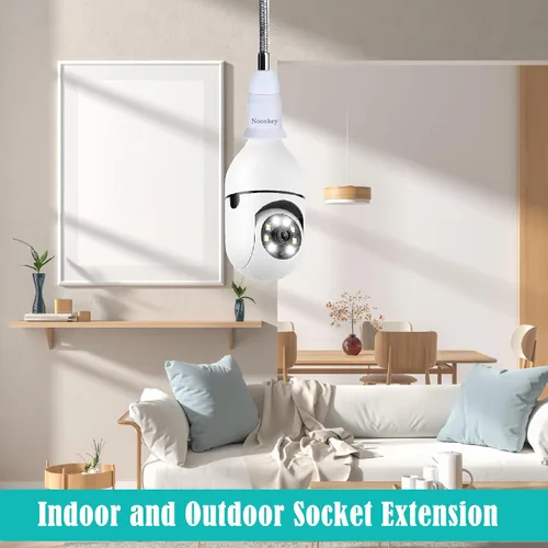 Vista 7 de Noonkey Extensor de enchufe de luz [2 unidades], cuello flexible ajustable de 360 grados, adaptador de extensión de 7.5 in/7.5 pulgadas, compatible