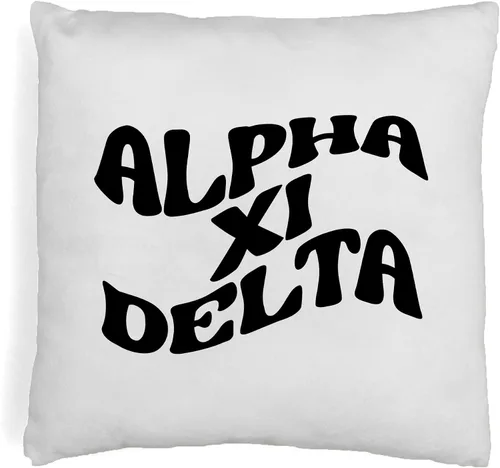 Vista 19 de sockprints Mod Alpha Chi Omega - Funda de almohada de 18 x 18 pulgadas, fundas de almohada de hermandad de mujeres - Almohada decorativa