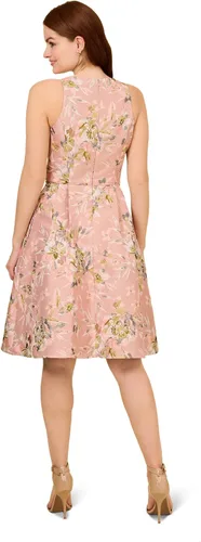 Vista 2 de Adrianna Papell Vestido jacquard floral para mujer