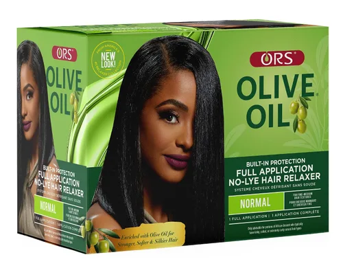 Vista 2 de ORS Aceite de oliva con protección integrada, aplicación completa, relajante para el cabello, fuerza normal (paquete de 1)