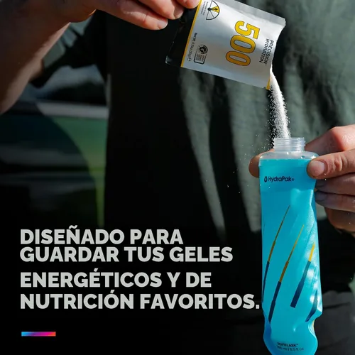 Vista 2 de HydraPak SoftFlask - Collapsible Nutrition Flask (150ml or 250ml) - BPA Free, Easy Open Cap, Foldable, Lightweight