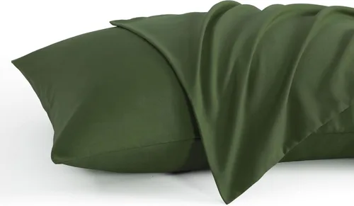 Vista 42 de NTBAY Juego de 2 fundas de almohada estándar, paquete de 2 fundas de almohada de microfibra cepillada de 20x26, suaves, resistentes a las arrugas, a