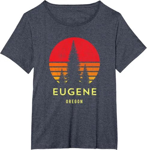 Vista 67 de Camiseta Eugene Oregon, Negro, S