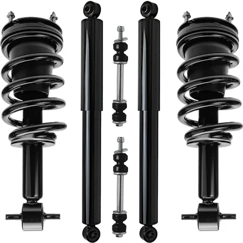 Vista 79 de Detroit Axle - Kit de puntales delanteros de 6 piezas para Ford Escape 2014-2019, 2 puntales y muelles helicoidales, 2 enlaces de barra