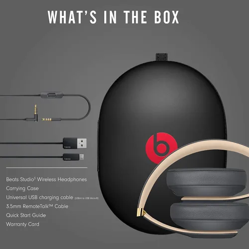 Vista 7 de Auriculares inalámbricos Beats Studio3 – La colección Beats Skyline - Gris sombra (modelo más reciente) (renovados)