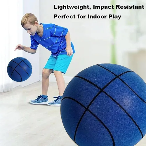 Vista 5 de Baloncesto silencioso, balón silencioso para interiores, baloncesto silencioso con asas, baloncesto de espuma silenciosa, baloncesto silencioso