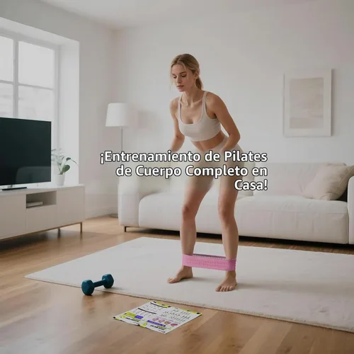 Vista 7 de Kit de pilates para el hogar, anillo de pilates de 13.8 pulgadas con asas acolchadas, mini bola, 3 bandas de resistencia para ejercicio de cuerpo