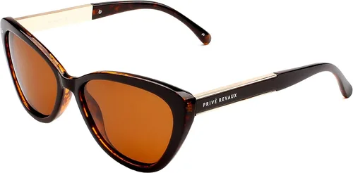 Vista 7 de Prive Revaux The Hepburn Cat Eye - Gafas de sol hechas a mano, polarizadas con 100% protección UV, para mujer Caviar negro